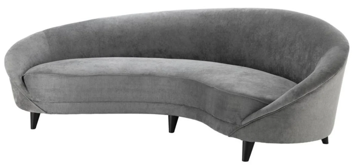 Designer sofa light gray 245 x 87 x H. 79 cm - luxury hotel furnishings