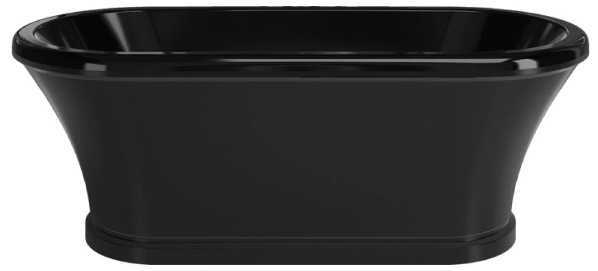 Art Nouveau Bathtub Black 170 cm - Freestanding Retro Style Bathtub