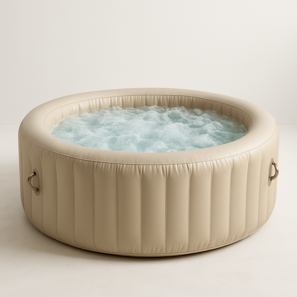 Aufblasbare Whirlpools 180x70 cm beige PorxMNc476Ne