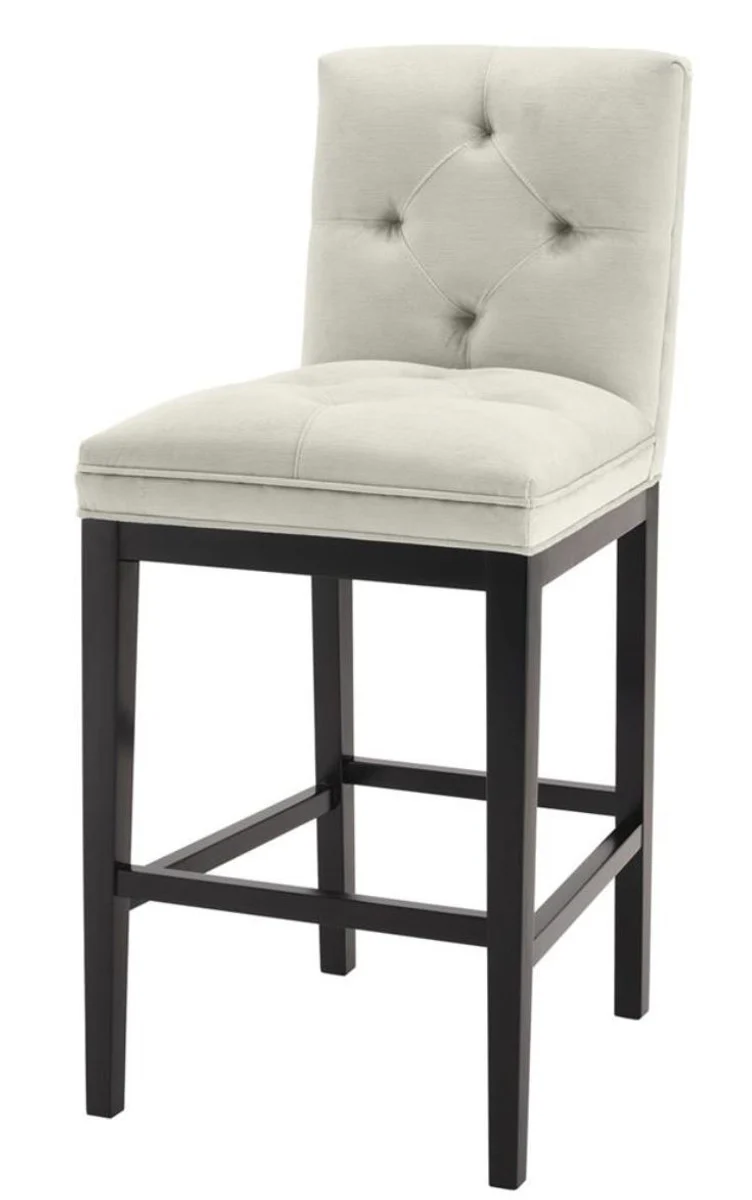 Luxury bar chair light gray / black 51 x 63 x H. 110 cm - Hotel Restaurant Club Furniture