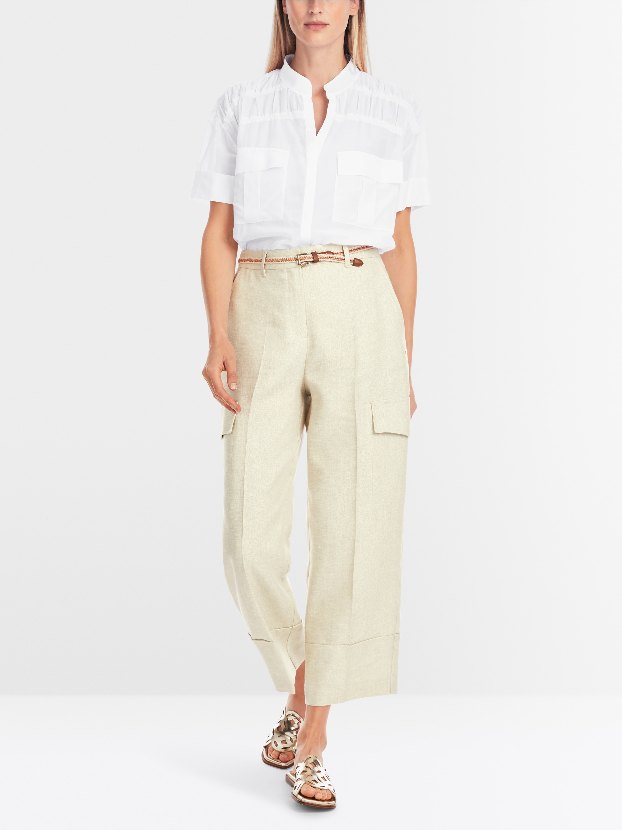 Halbtransparente Smockbluse von Marc-Cain