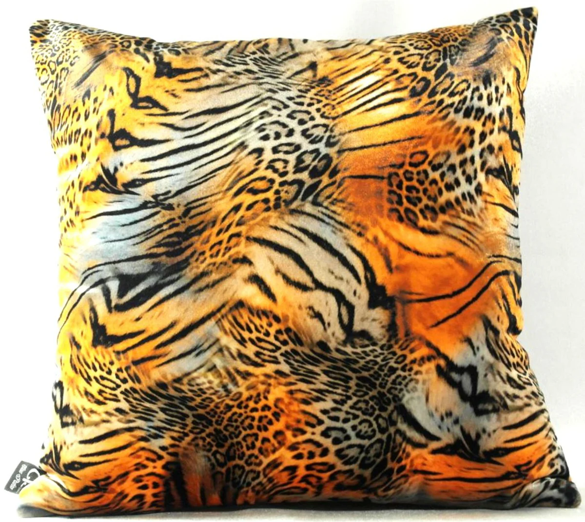 Luxus Kissen Las Vegas Leo Mehrfarbig 45 x 45 cm - Feinster Samtstoff - Luxus Qualität