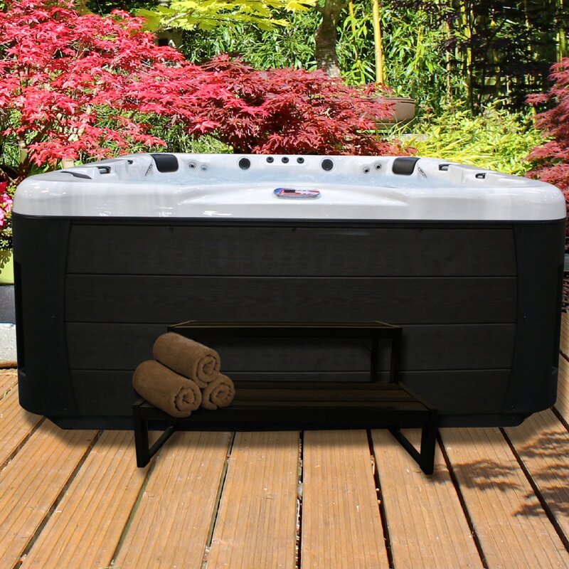 American Spas 7 - Person 56 - Jet Acryl Square Whirlpool mit Ozonator und eingebautem Lautsprecher