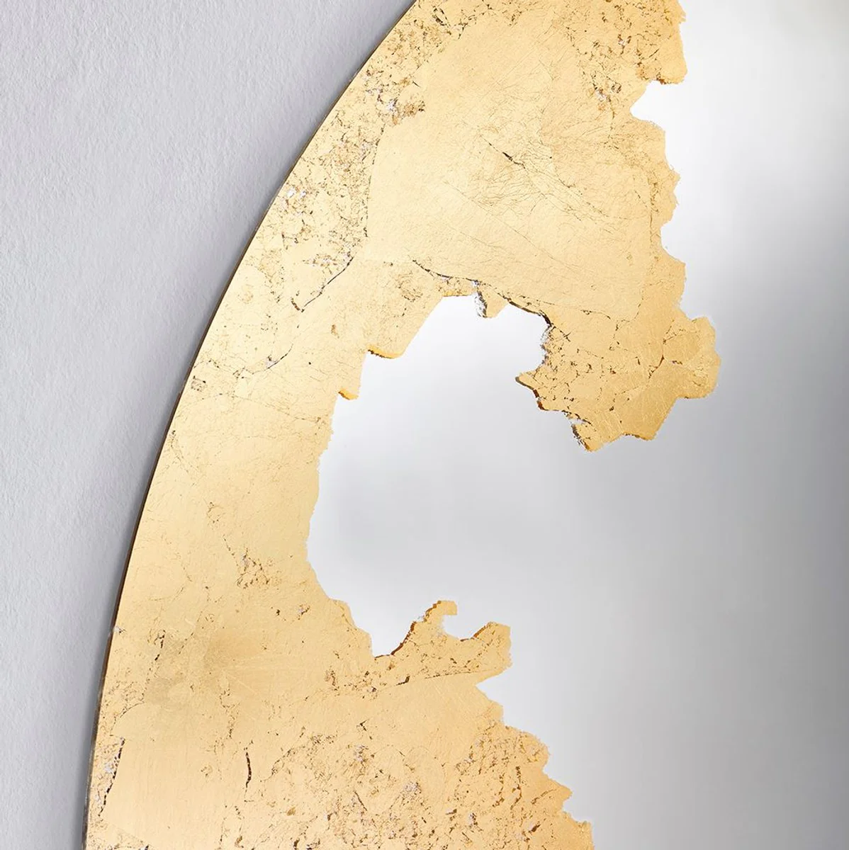 Luxury wall mirror gold Ø 70 cm - round living room mirror - bedroom mirror - cloakroom mirror - luxury furniture - luxury interior - luxury quality