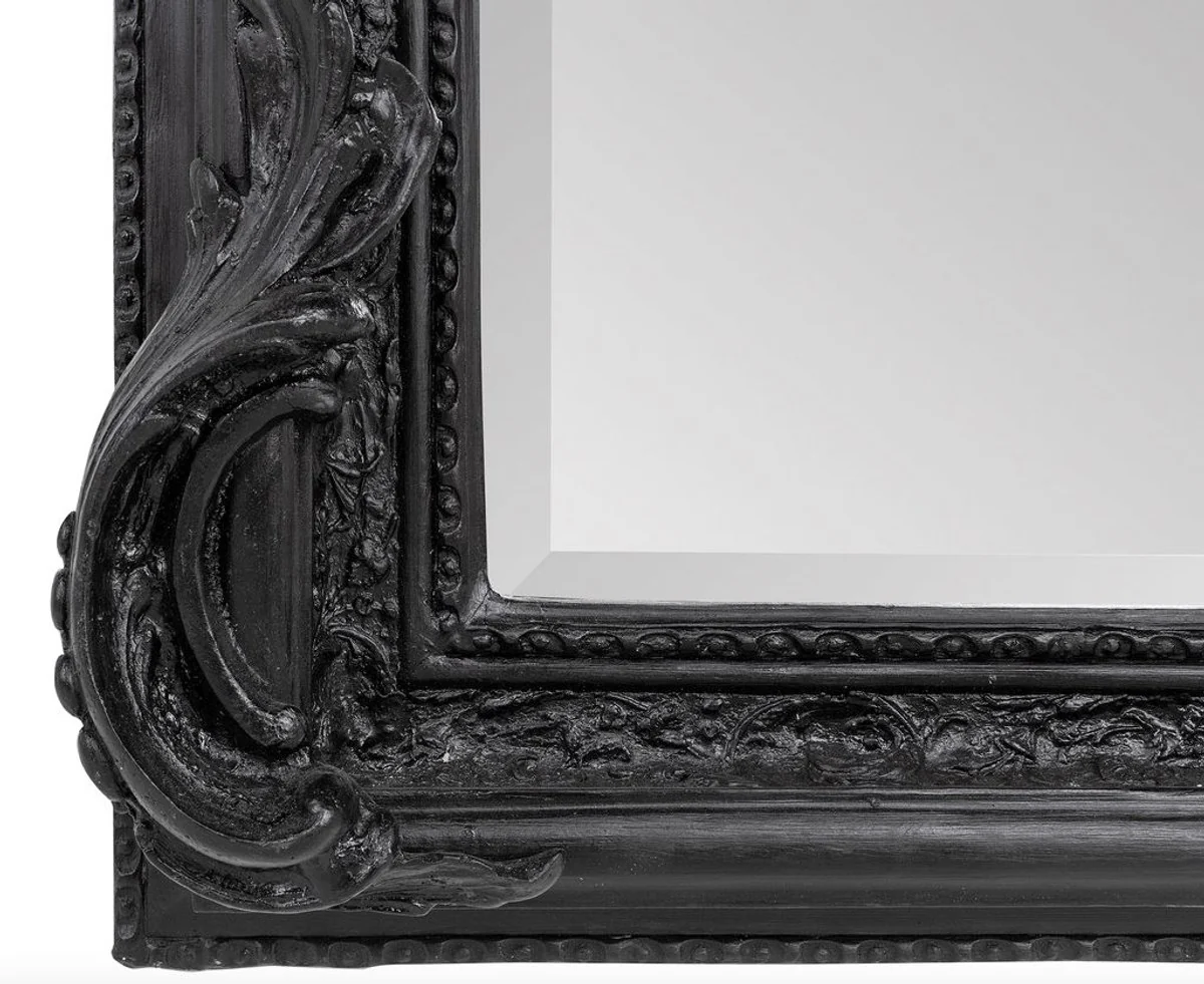 Baroque mirror black 90 x H. 160 cm - wall mirror antique style furniture