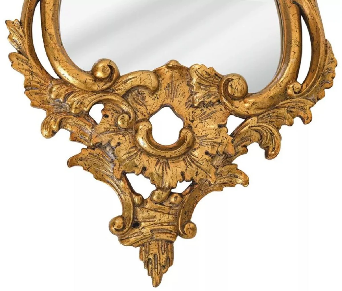 Luxury Baroque Mirror Antique Gold - Magnificent solid wood wall mirror in Baroque style - Luxury furniture in Baroque style - Baroque furniture - Noble & magnificent