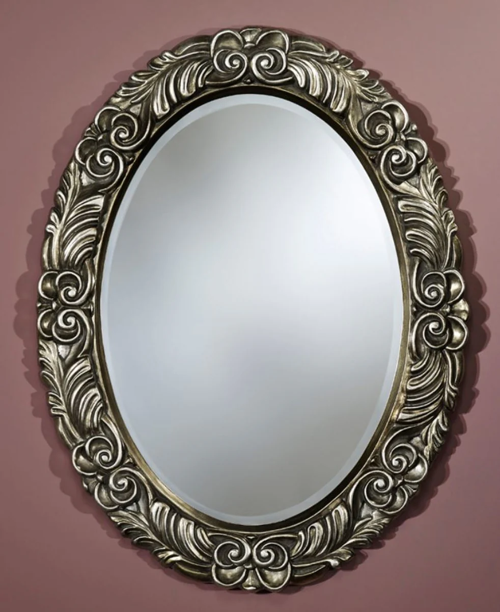 Baroque mirror silver 69 x H. 88 cm - furniture in the baroque style