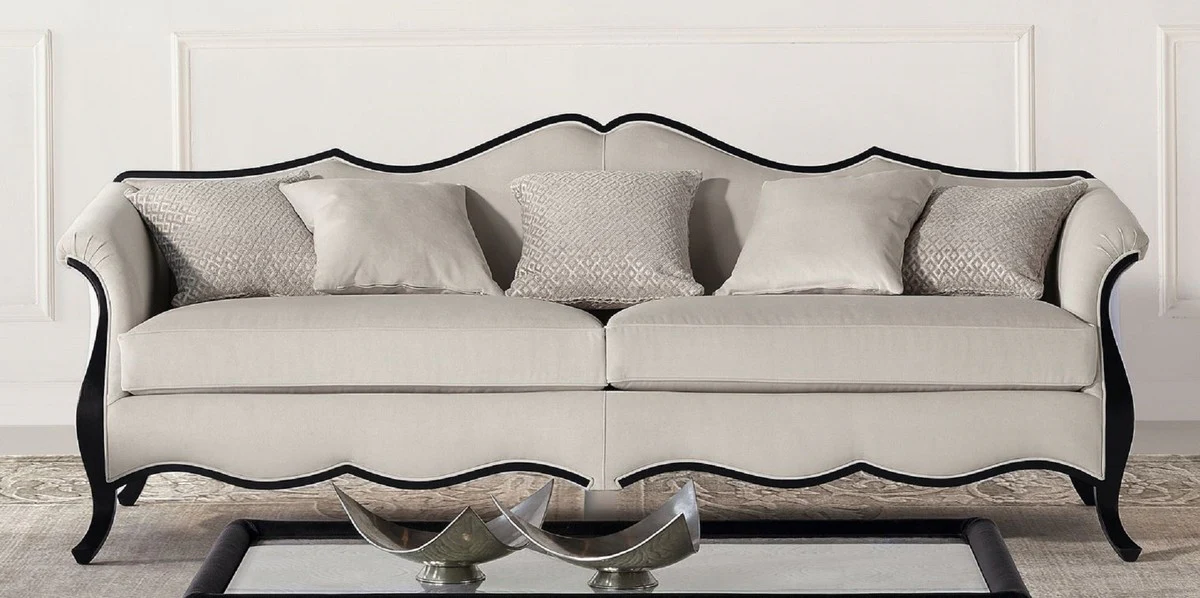 Luxury Art Deco Sofa Gray / Black - Handmade Living Room Sofa - Living Room Furniture - Art Deco Furniture - Luxury Furniture - Luxury Quality - Made in Italy