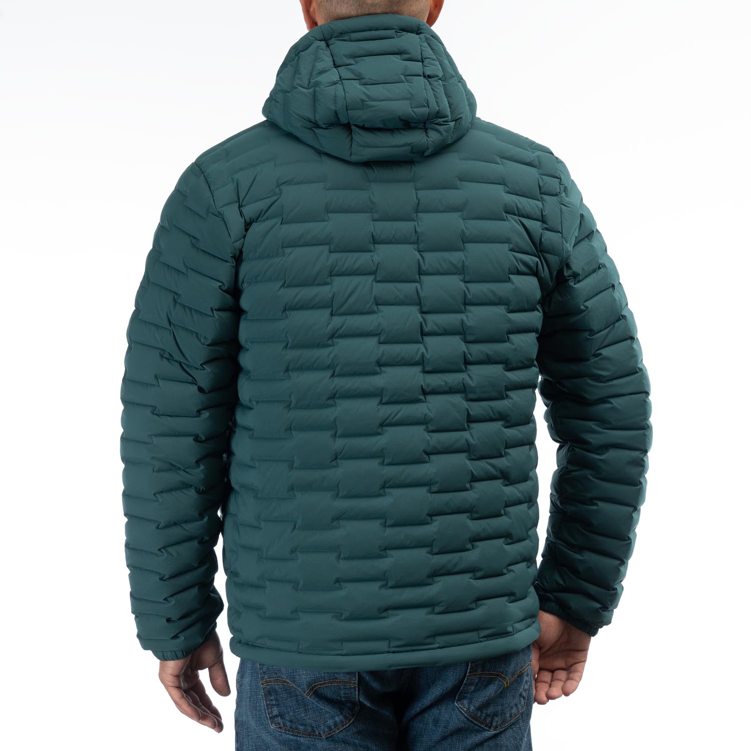 Boulder stretch down jacket with hood