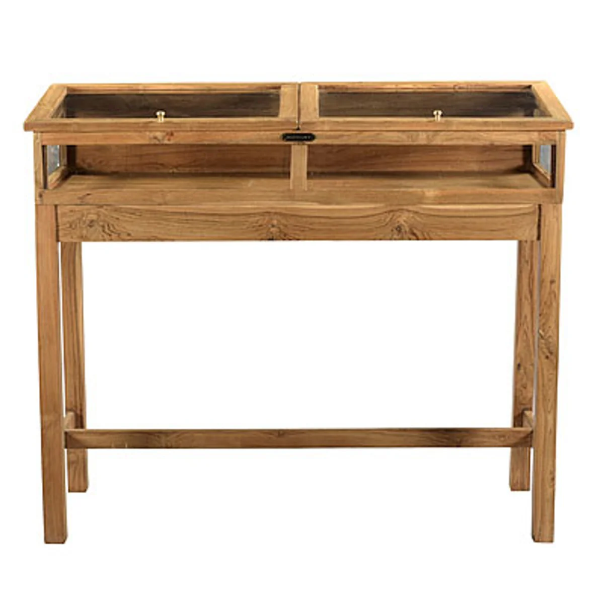 Shop display case glass display case made of wood 110 x 40.5 x H94 cm - furniture shop equipment shop equipment