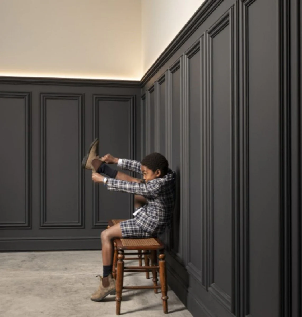 Wandpaneel Weiß 150 x 3,2 x H. 50 cm - Barock & Jugendstil Deko Accessoires