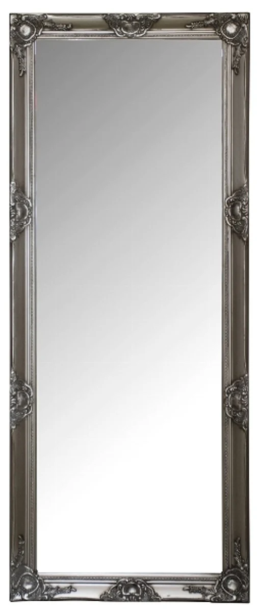 Baroque mirror / wall mirror with wooden frame silver 60 x H. 150 cm - Baroque furniture