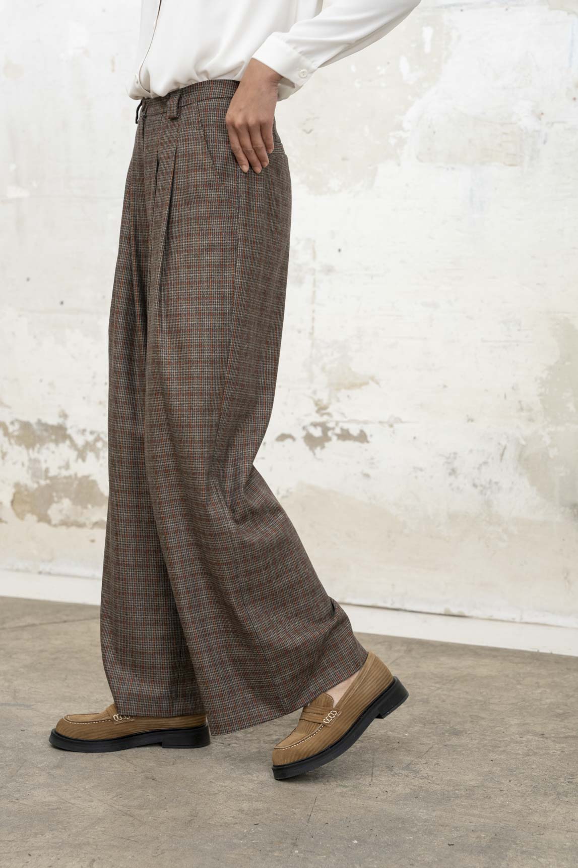 Rivera-Spanien Aretha braun karierte Hose