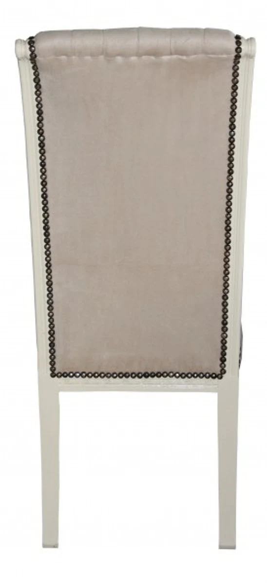 Baroque high-back dining room chair cream - high-back chair furniture - baroque furniture