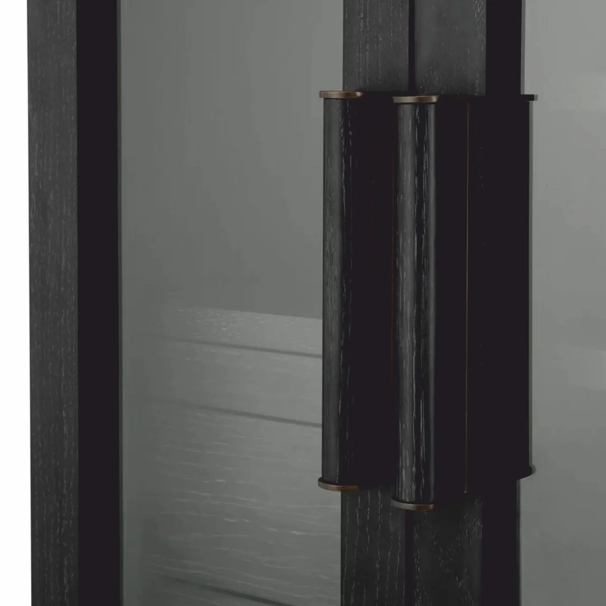 Luxury bar cabinet black gray / bronze H. 150 cm - Bar furniture