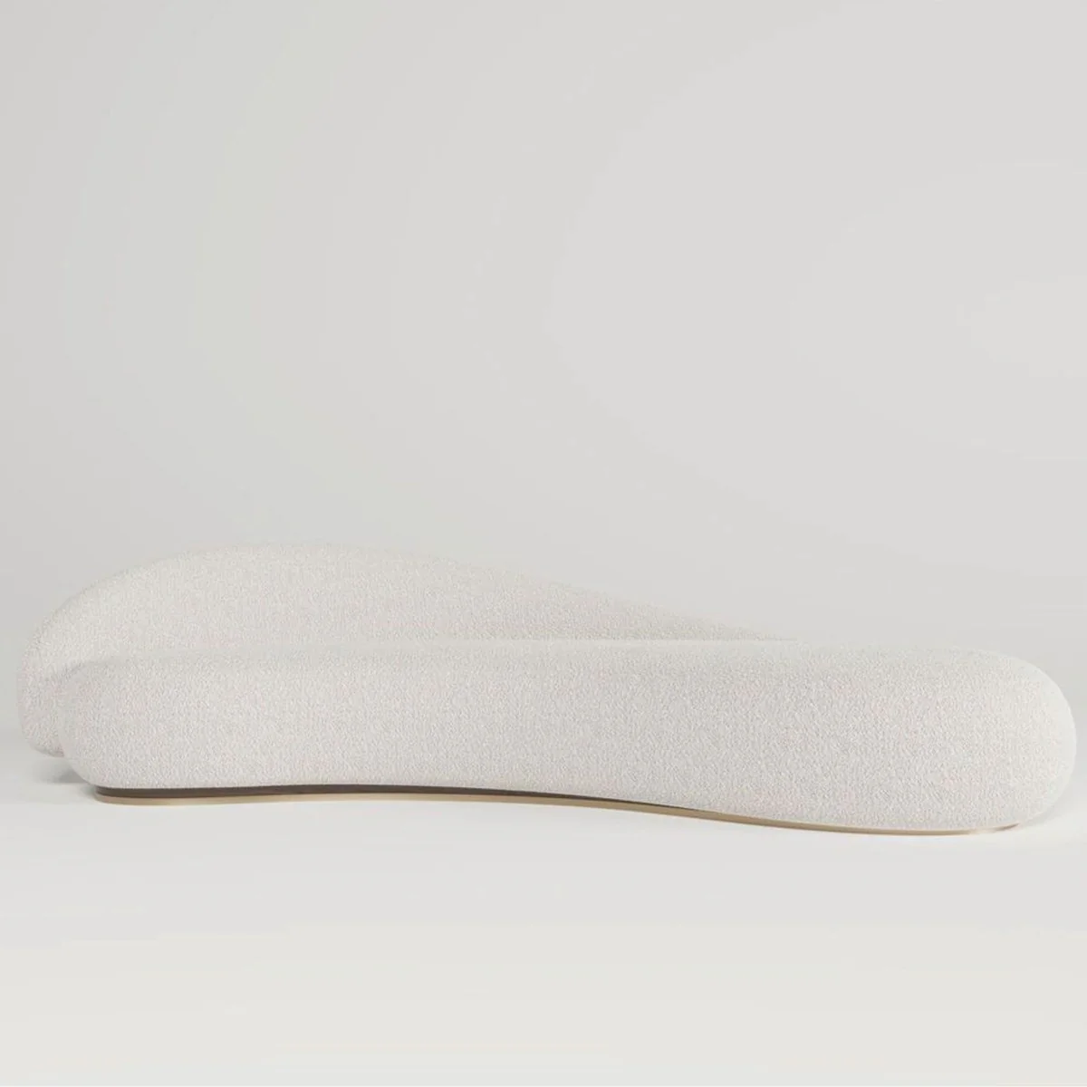 Luxury Sofa Left Side White / Dark Brown / Brass 280 cm - Living Room & Hotel Furniture