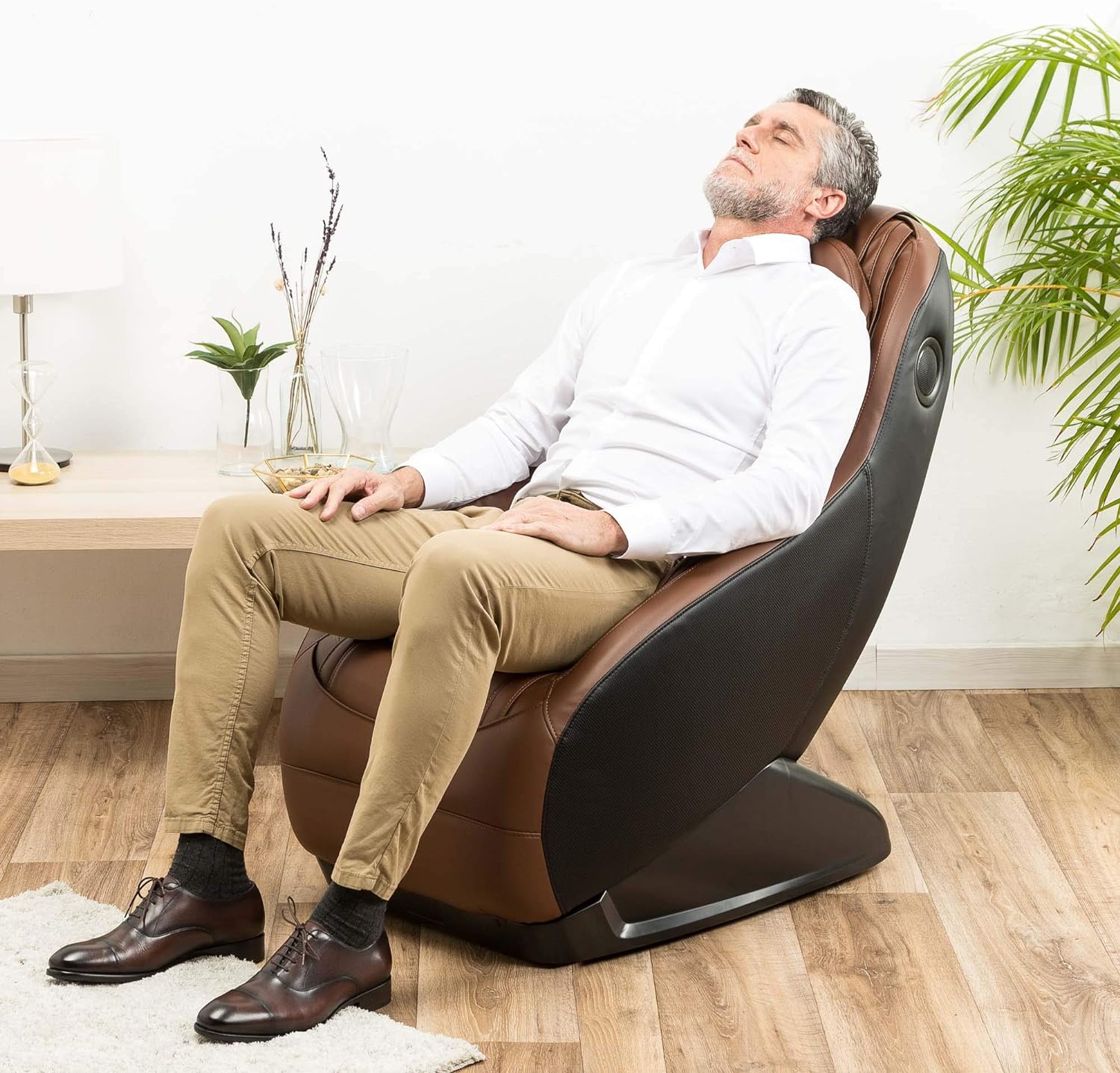 GLOBAL RELAX | Guru | Sill n de Masaje y Relax Rojo | 3 Modos de Masaje | Funci n Presoter pia con Aire | Sonido Envolvente 2D | Sillon masajeador con Sistema Bluetooth y USB