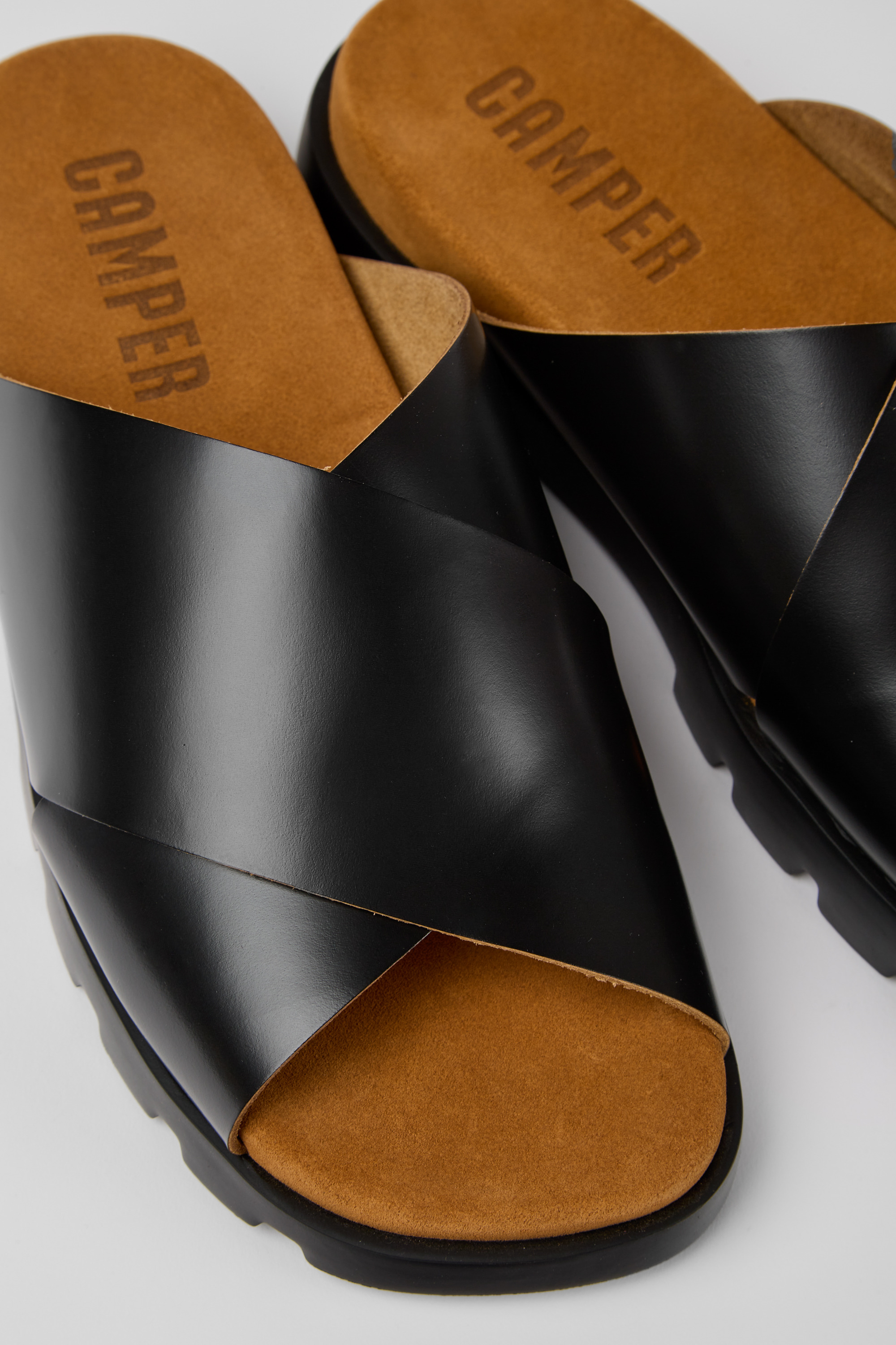 Brutus Sandal - Schwarze Leder Sandalen für Herren