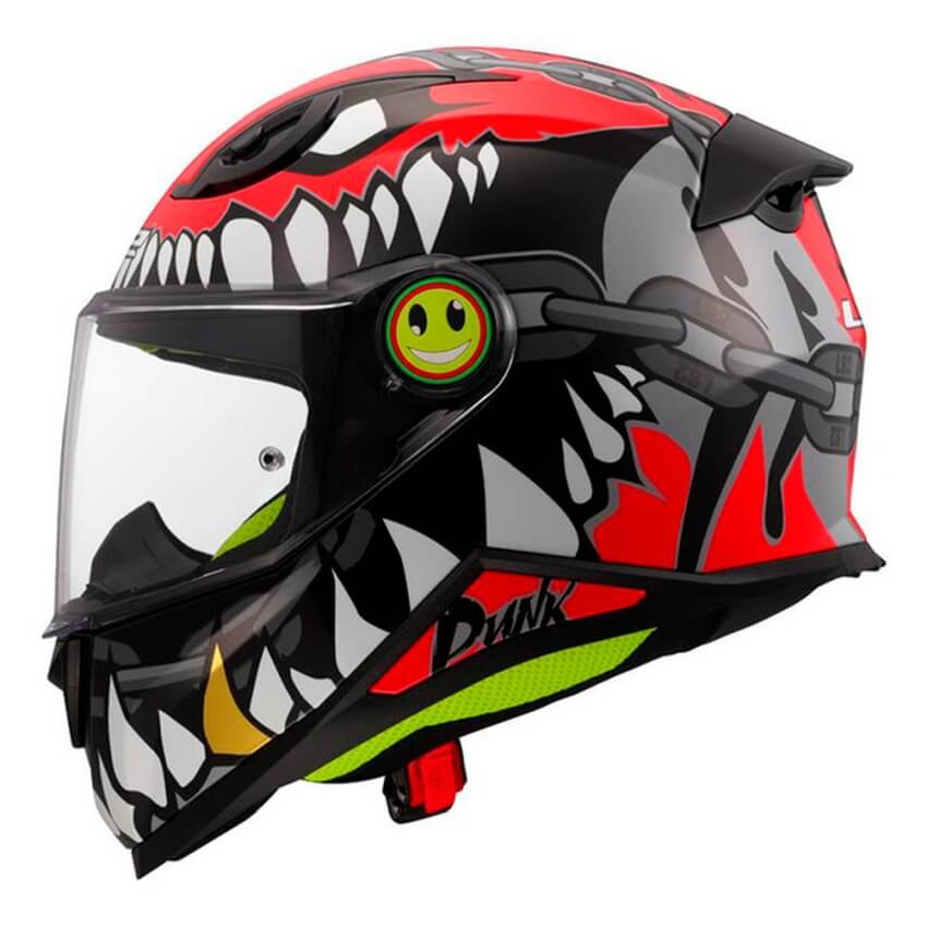 CASCO INFANTIL LS2 FF812 PUNK - GRIS / ROJO