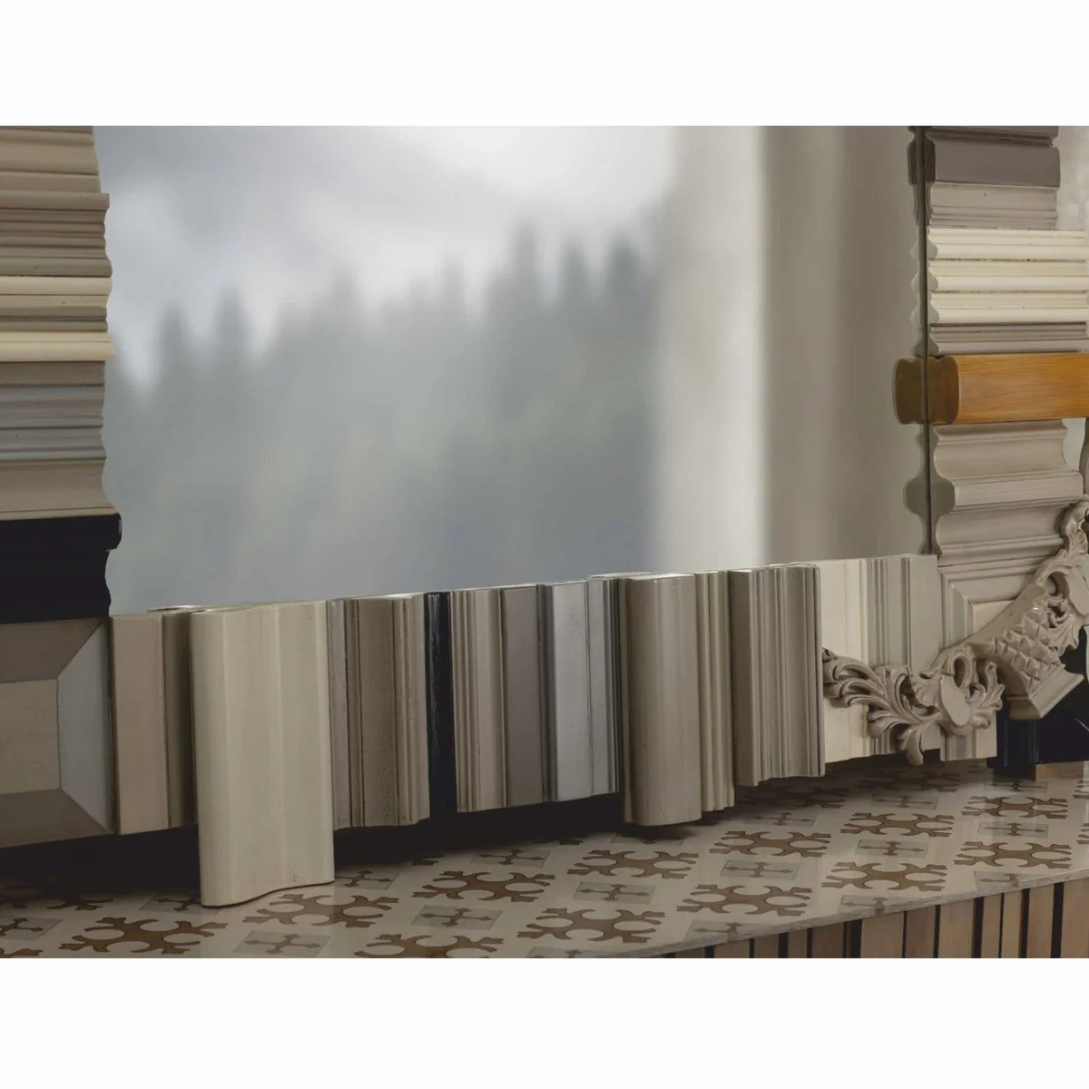 Luxury designer mirror colorful 135 cm - luxury designer furniture