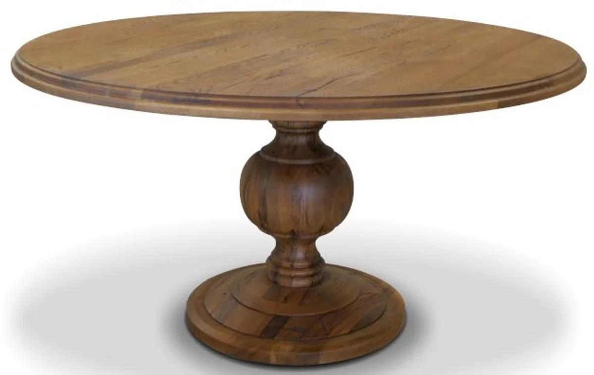 Solid Wood Kitchen Table - Various Sizes & Colors - Round Rustic Oak Wood Dining Table - Dining Room Furniture