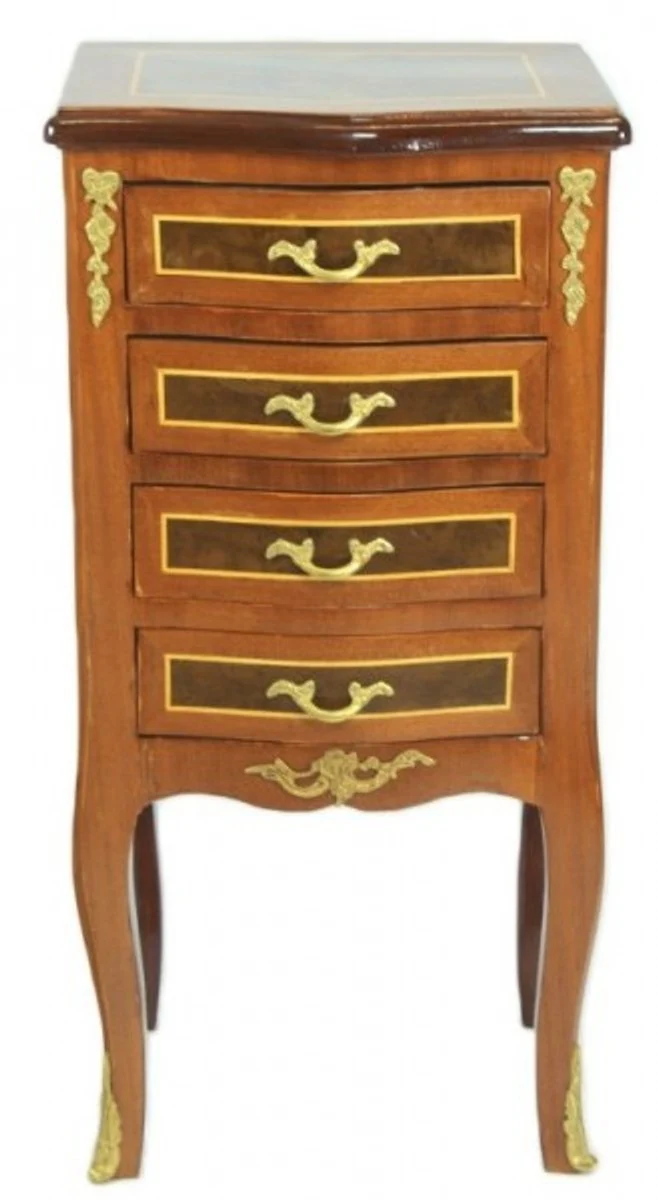 Baroque chest of drawers mahogany with 4 drawers - handmade from solid wood