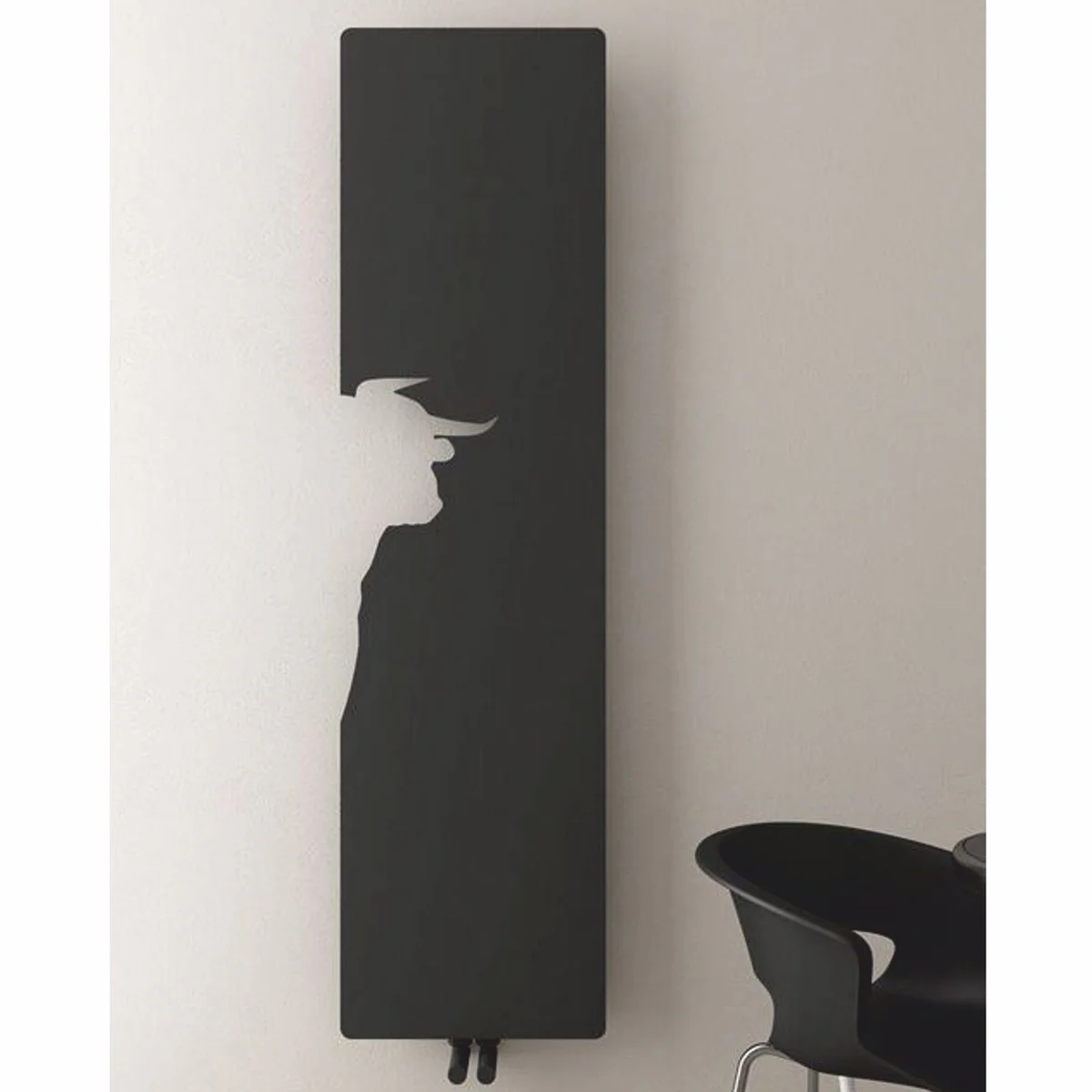 Luxury wall heater Taurus Black H. 179 cm - Luxury wall heaters