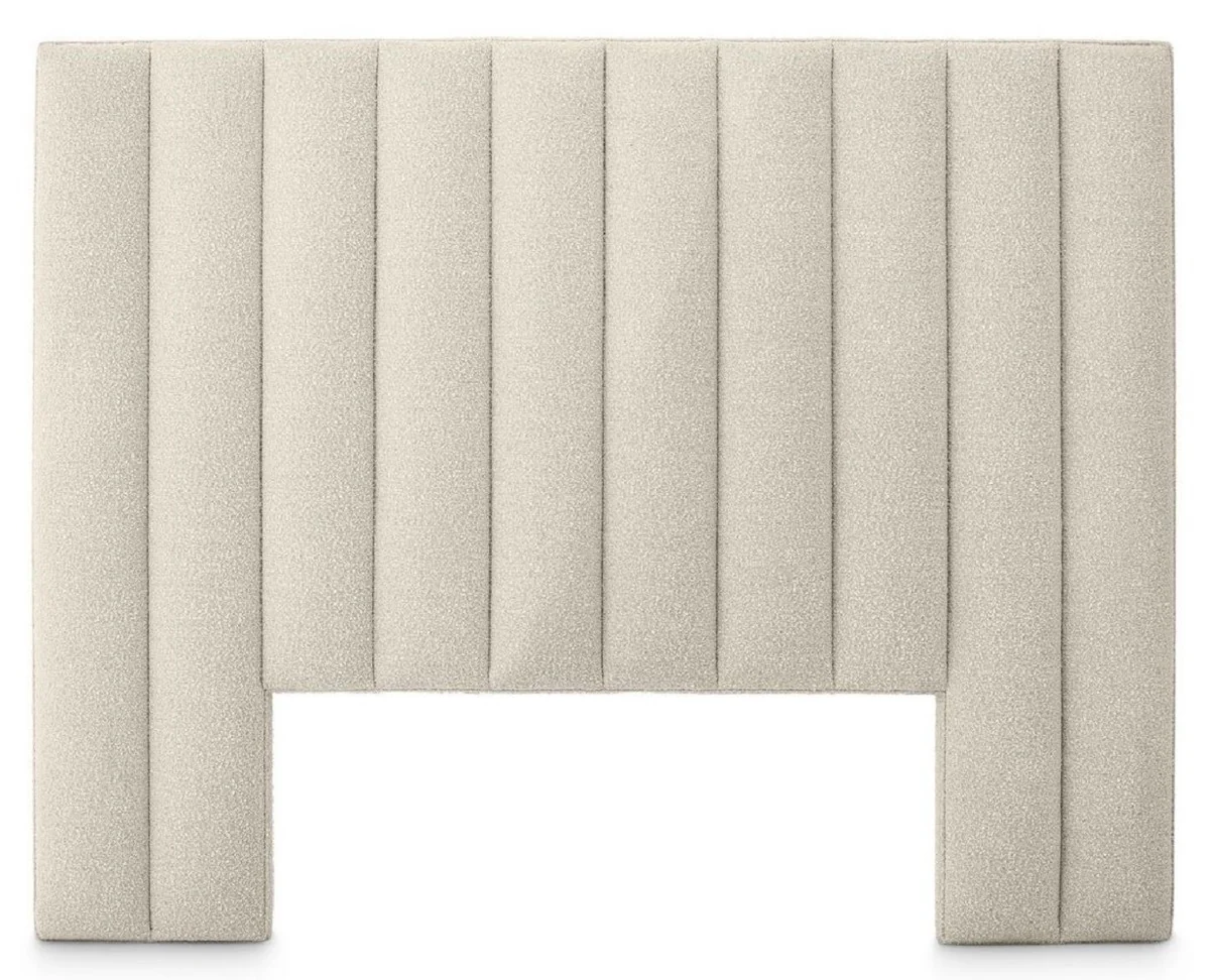 Luxury bed headboard cream color 232 x 14 x H. 178.5 cm - Bedroom furniture - Hotel furniture - Luxury quality