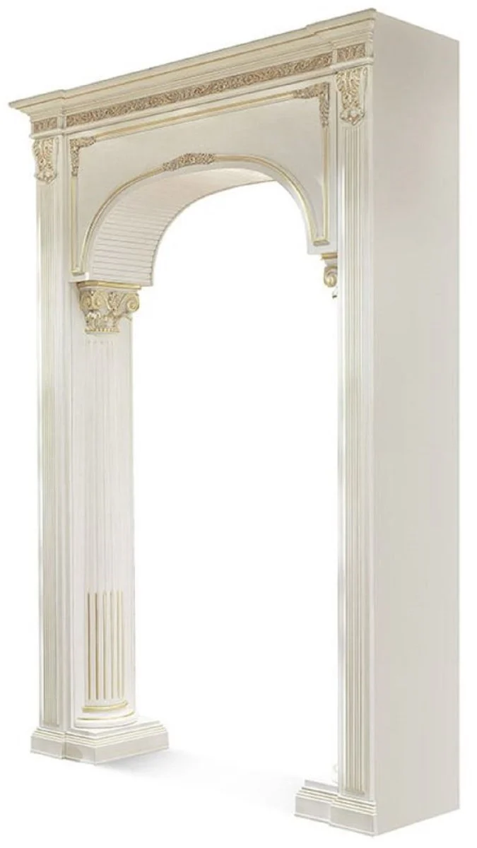 Luxury Baroque door frame white / gold 200 x H. 308 cm - Made in Italy