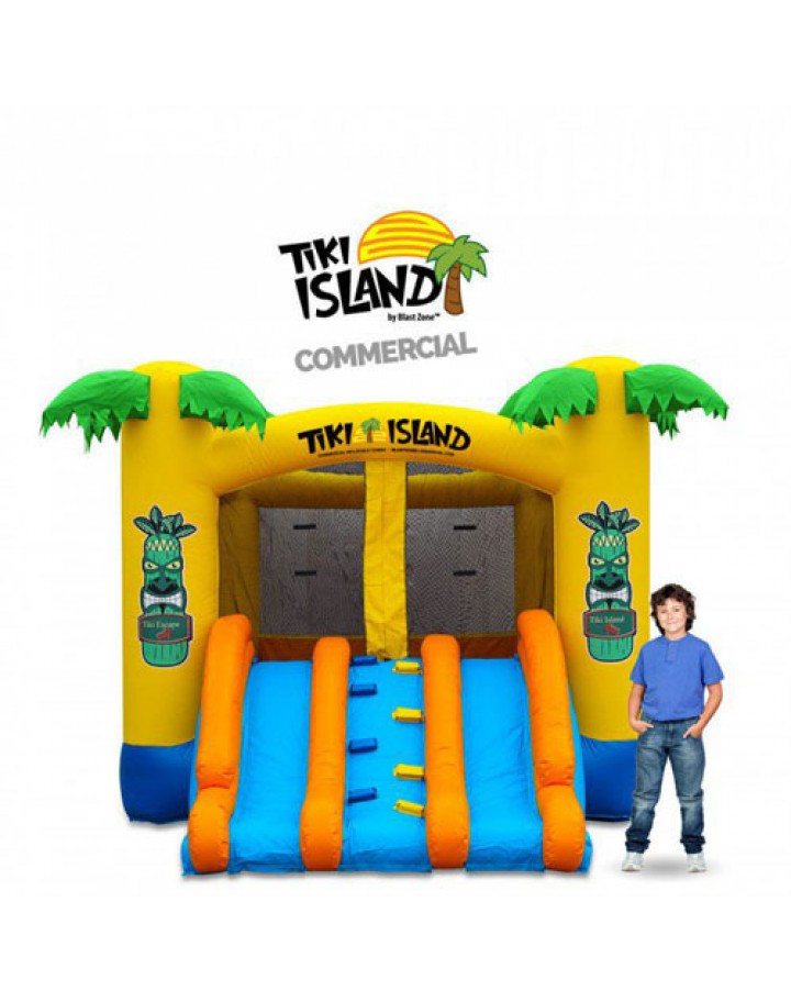 Tiki Island Combo 10 Kommerzielle aufblasbare Prahler Slide