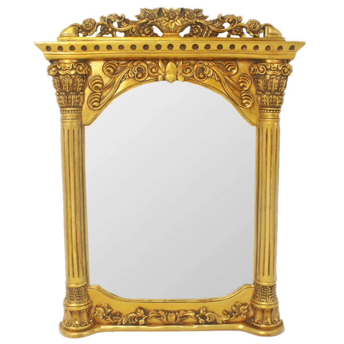 Baroque wall mirror gold 90 x H. 115 cm - Baroque style mirror antique style furniture