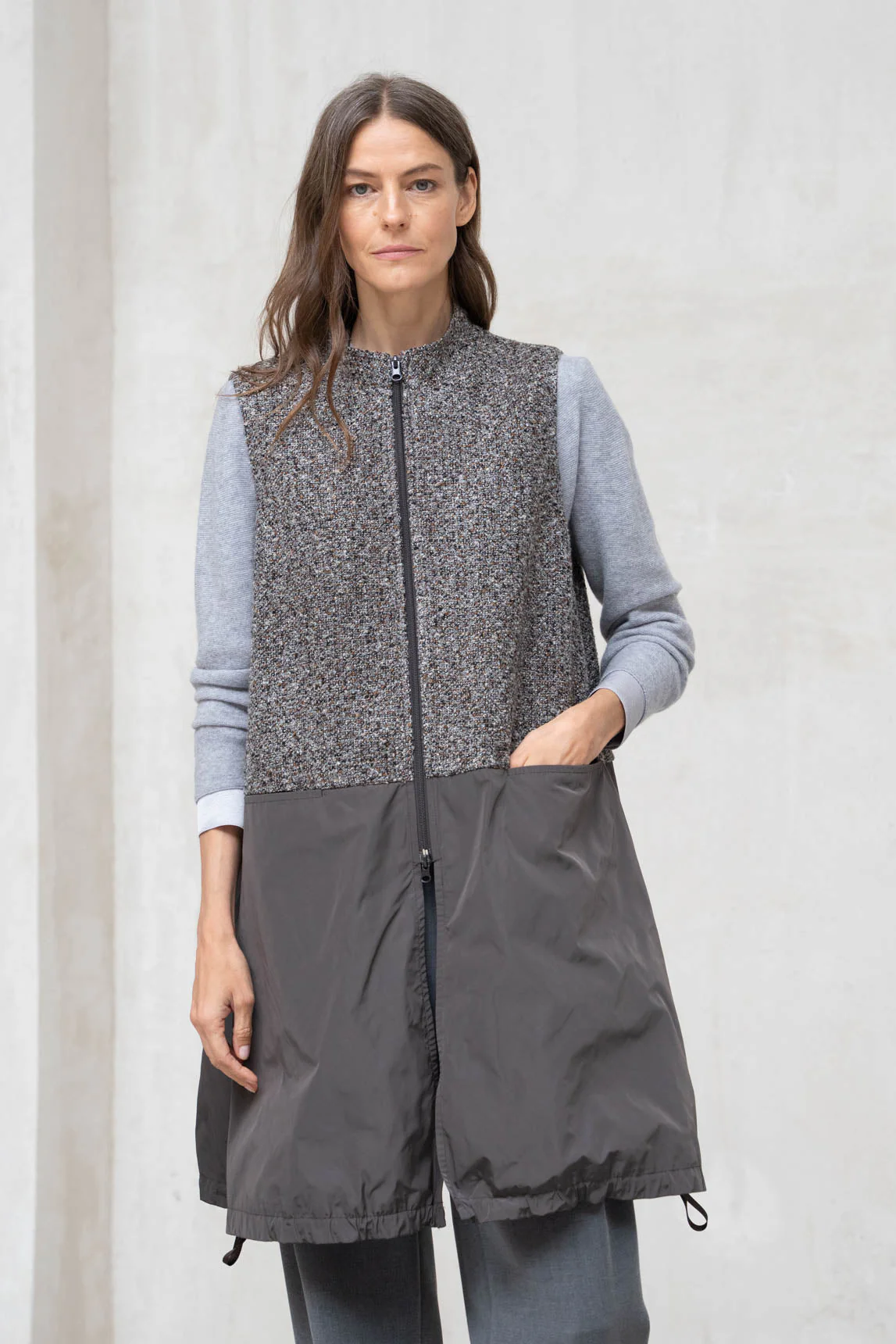 Rivera-Spanien Graue kombinierte Mantova-Weste