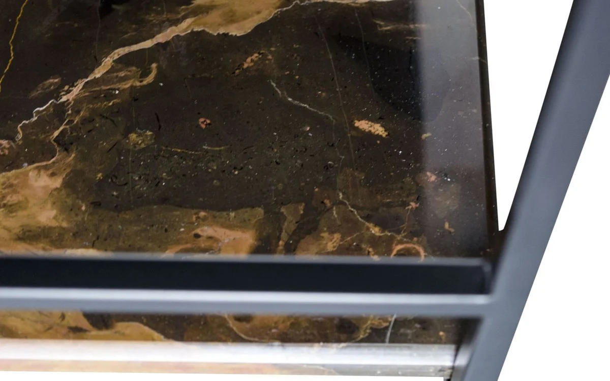 Luxury designer side table black 45 x 45 x H. 80.5 cm - designer furniture