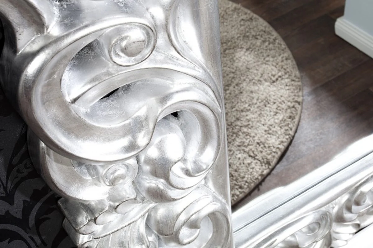 Baroque wall mirror antique silver - Limited Edition