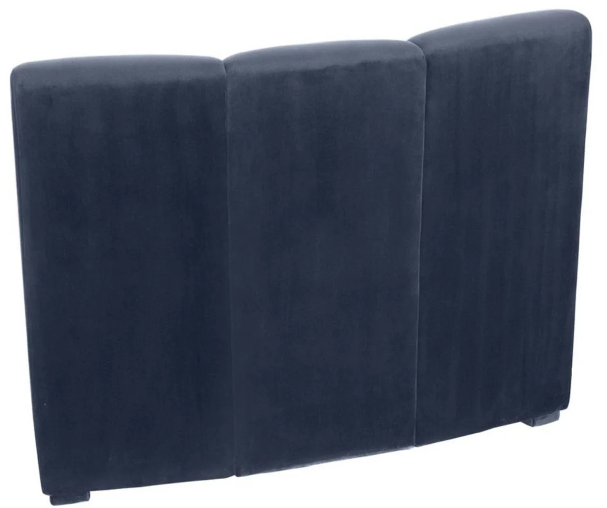 Luxury velvet couch midnight blue 109 x 95 x H. 83.5 cm - Curved & Expandable Luxury Living Room Sofa