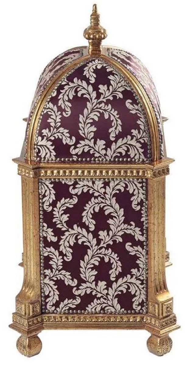 Baroque cat house purple / gold H. 94 cm - Baroque animal furniture