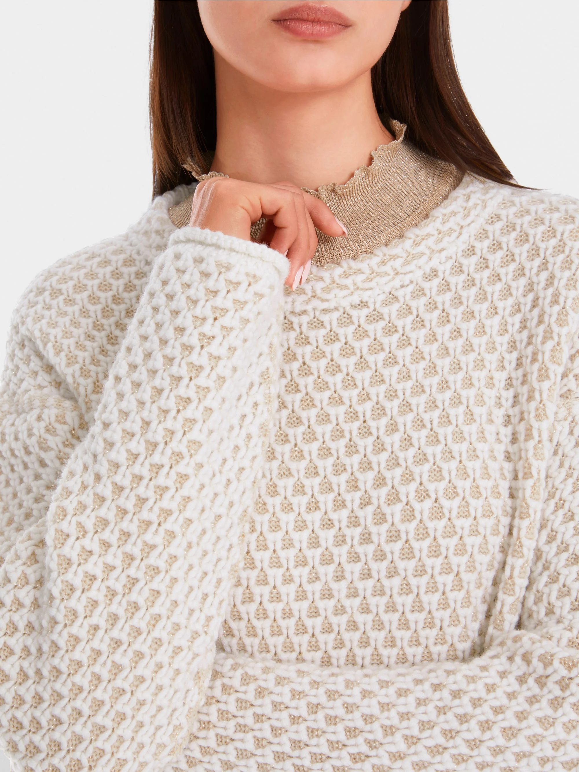 Eleganter, in Deutschland gestrickter Pullover von Marc-Cain