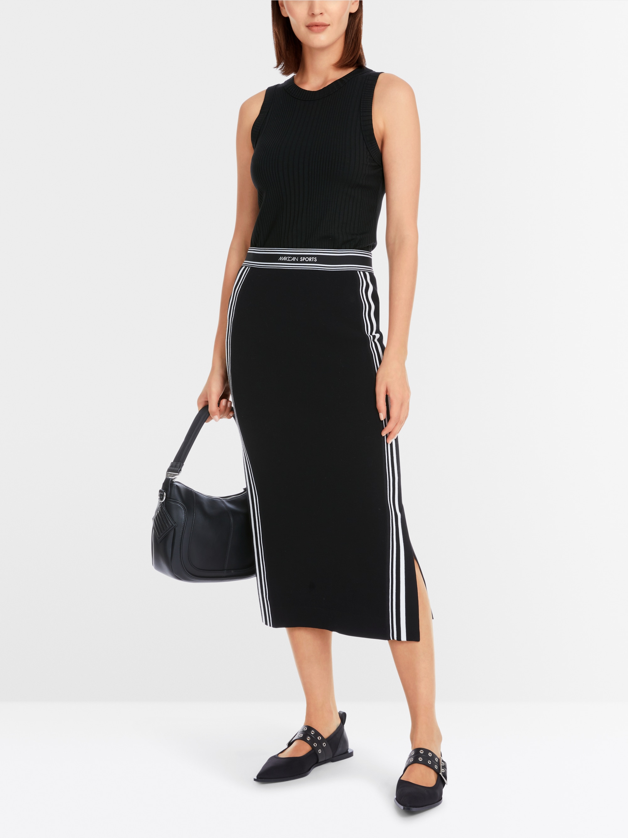 Marc-Cain Ärmelloses Oberteil aus Viskose-Stretch