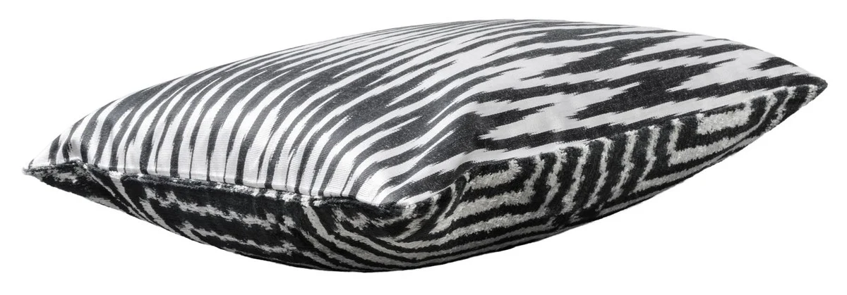 Luxus Kissen Mod2 Schwarz / Weiß 40 x 40 cm - Wohnzimmer Deko Accessoires