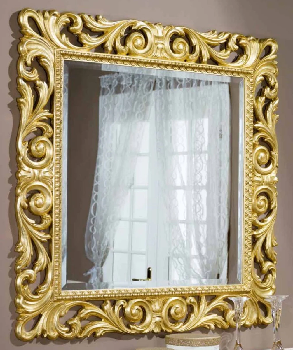 Luxury Baroque Mirror Gold - Handcrafted Wall Mirror in Baroque Style - Baroque Furniture - Luxury Quality - Made in Italy