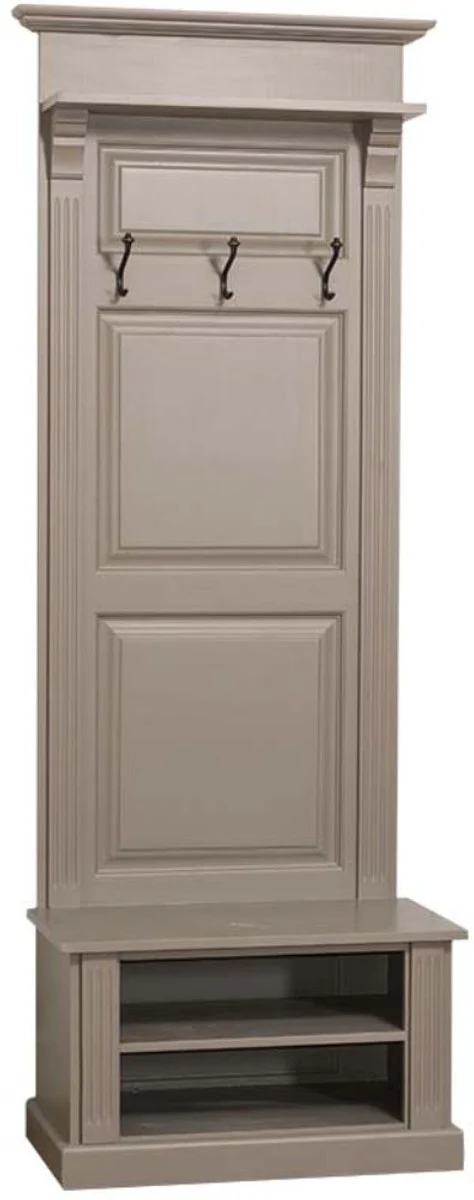 Country house style wardrobe olive gray 79 x 41 x H. 210 cm - country house style wardrobe