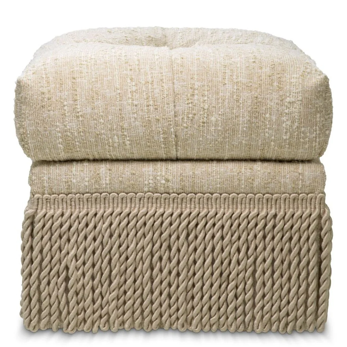 Luxury stool cream 53 x 53 x H. 47 cm - living room & hotel stool