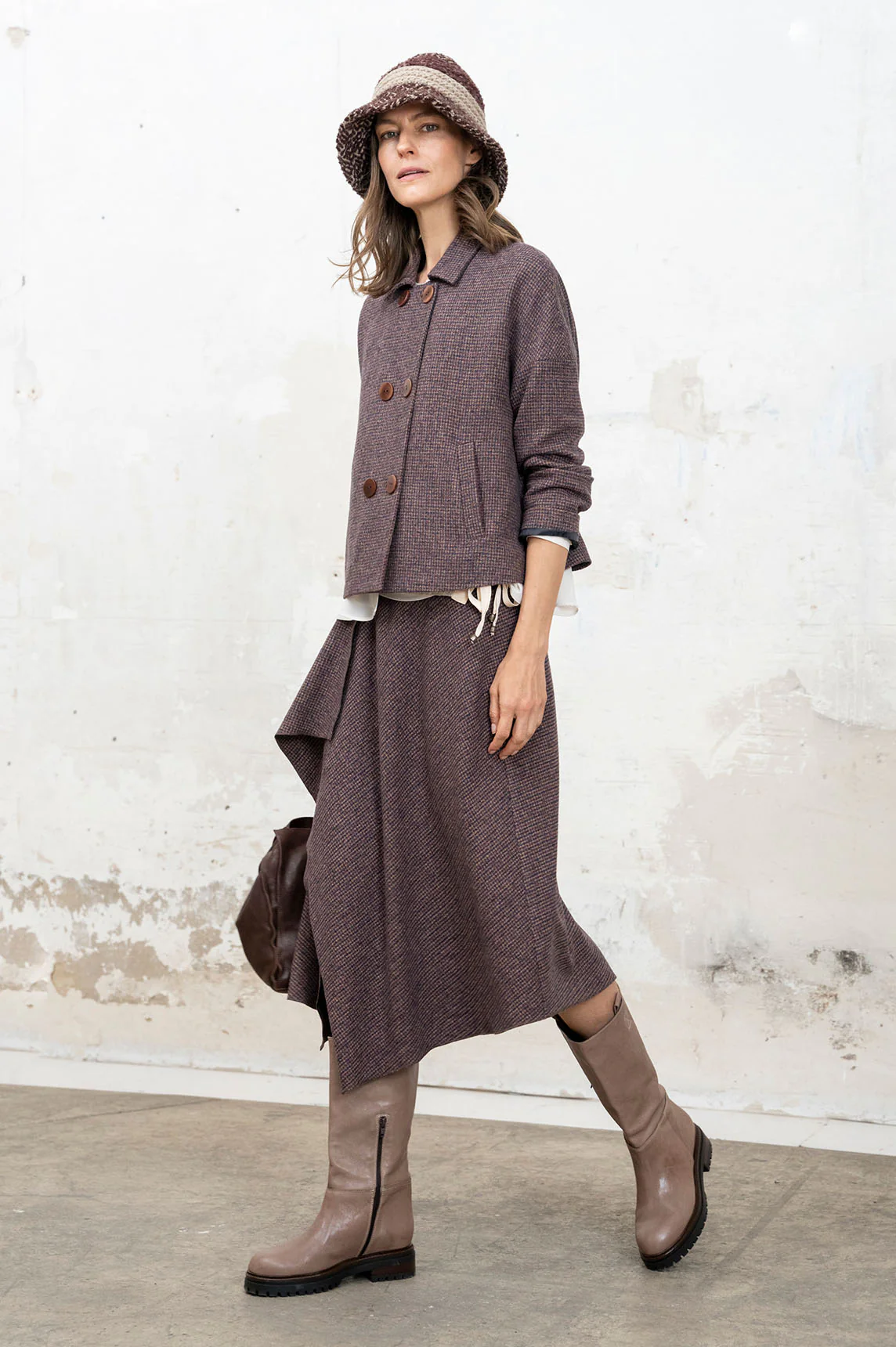 Rivera-Spain Burgunderfarbener Gisela-Rock