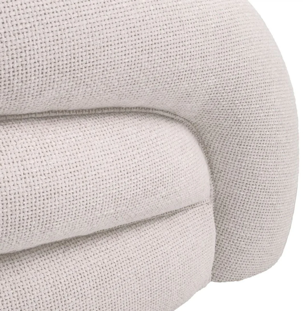 Luxury sofa white / black 220 x 92 x H. 65 cm - living room sofa - hotel sofa - living room furniture - hotel furniture - luxury furniture - luxury furnishings