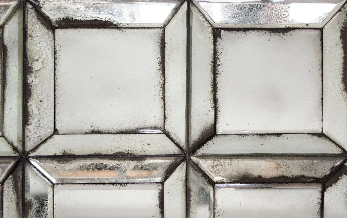 Designer wall mirror with antique mirror glass 80 x H. 140 cm - living room mirror