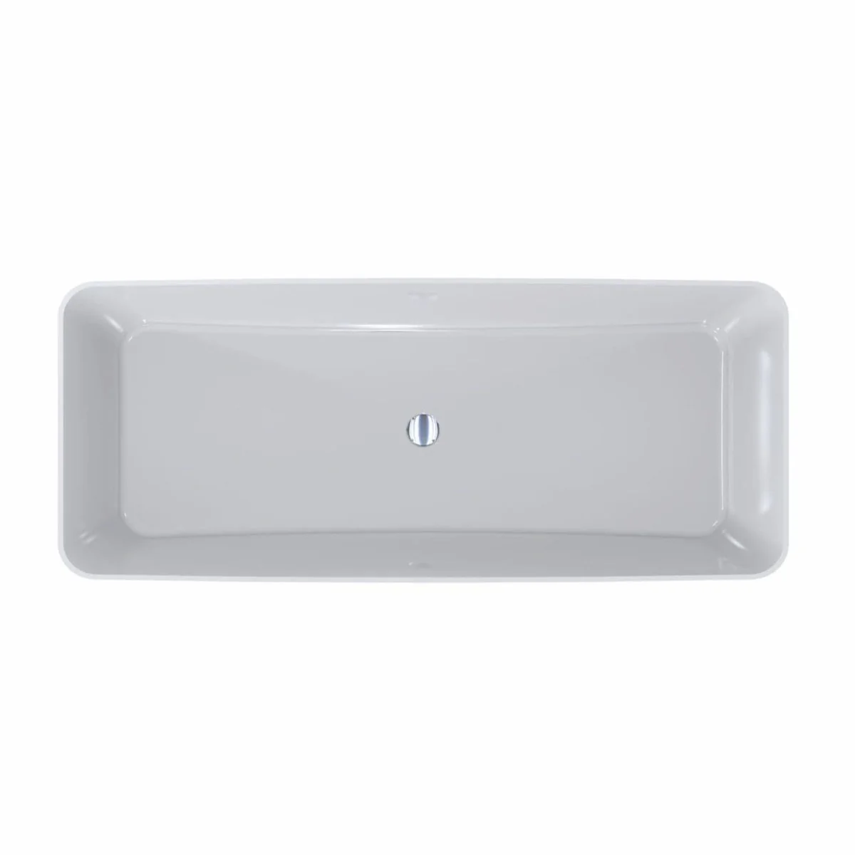 Freestanding luxury bathtub high gloss white 180 cm - bathroom furniture