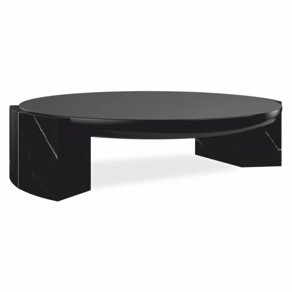 Luxury Marble Coffee Table Black 122 cm - Living Room & Hotel Furniture