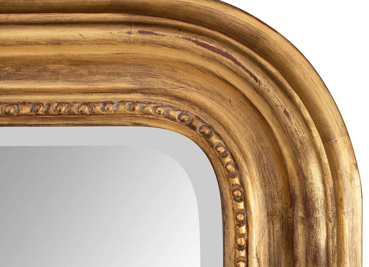 Baroque mirror antique gold 100 x 5 x H. 161 cm - Elegant wall mirror in baroque style - Antique style wardrobe mirror - Living room mirror - Baroque furniture