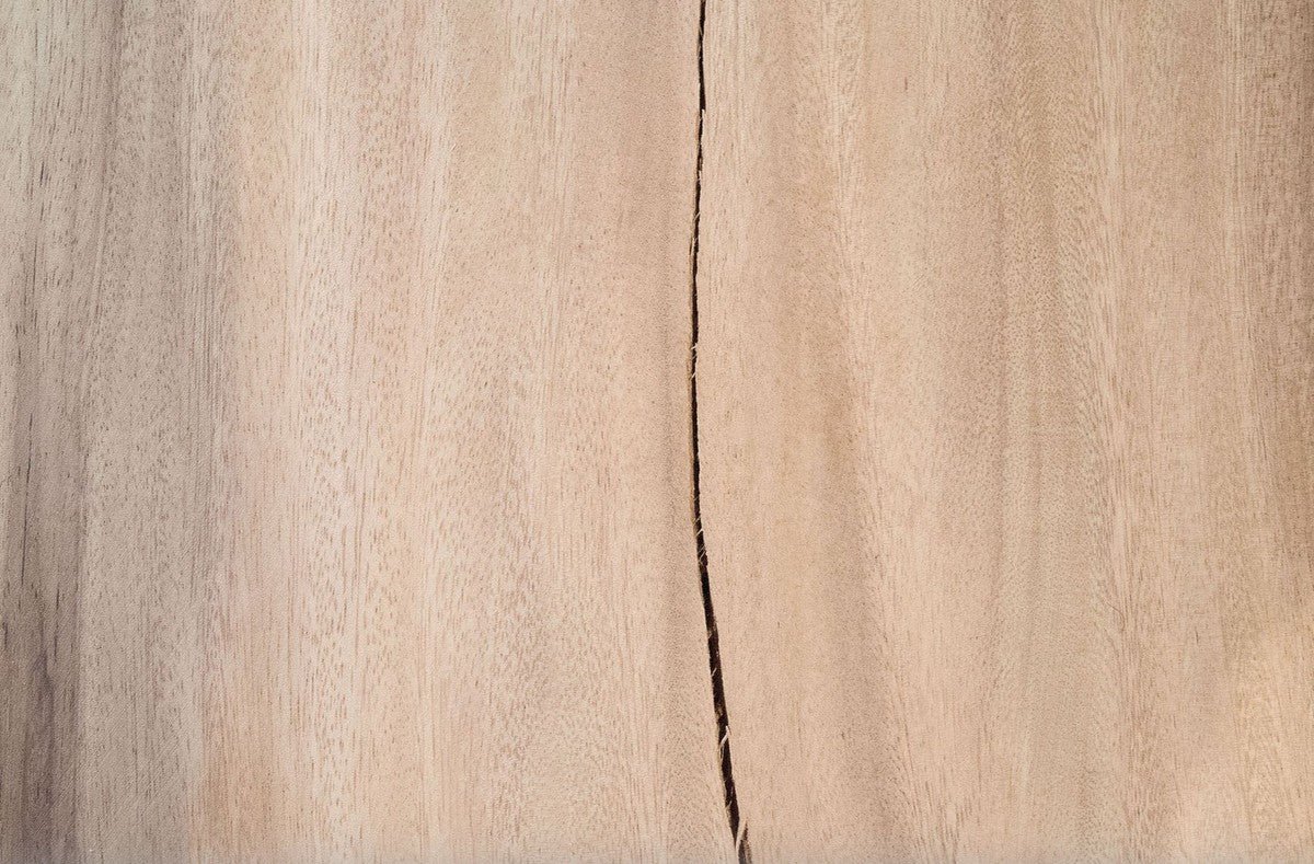 Luxury bar table with Soar wood table top natural color / black - luxury collection