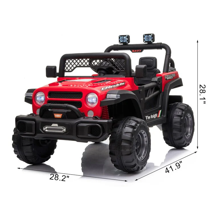 Ride On Truck Dual Drive 12V 4,5A.H mit 2,4G Fernbedienung Geländewagen Pink